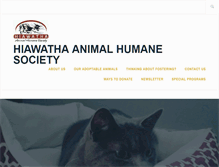 Tablet Screenshot of hahumanesociety.org